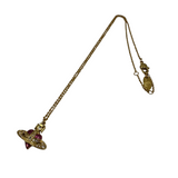 VIVIENNE WESTWOOD GOLD DIAMANTE HEART NECKLACE
