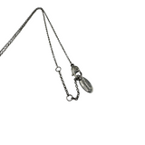 VIVIENNE WESTWOOD SILVER REINA BLACK NECKLACE