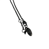 VIVIENNE WESTWOOD BLACK MAYFAIR BAS RELIEF NECKLACE