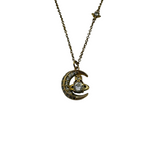VIVIENNE WESTWOOD GOLD DORINA MOON ORB NECKLACE