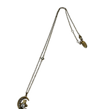 VIVIENNE WESTWOOD GOLD DORINA MOON ORB NECKLACE
