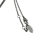 VIVIENNE WESTWOOD SILVER SMALL DIAMANTE HEART NECKLACE