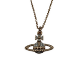 VIVIENNE WESTWOOD ROSE GOLD MAYFAIR BAS RELIEF NECKLACE