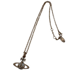 VIVIENNE WESTWOOD ROSE GOLD MAYFAIR BAS RELIEF NECKLACE