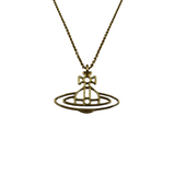 VIVIENNE WESTWOOD CUTOUT GOLD NECKLACE