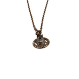 VIVIENNE WESTWOOD 3D MAYFAIR ROSE GOLD NECKLACE