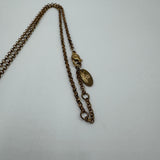 VIVIENNE WESTWOOD ROSEGOLD FLAT SATURN NECKLACE