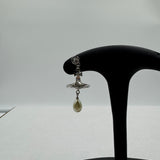 VIVIENNE WESTWOOD SILVER ORB PEARL DROP EARRING
