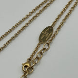 LOUIS VUITTON V PENDANT GOLD NECKLACE