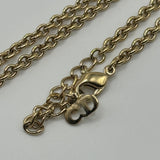 DIOR GOLD BIG LETTERS NECKLACE