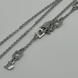 DIOR SILVER ARROW HEART NECKLACE