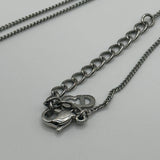 DIOR SILVER CD PENDANT NECKLACE