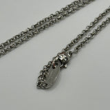 VIVIENNE WESTWOOD PINK/SILVER SATURN NECKLACE