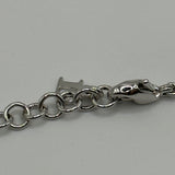 DIOR SILVER SPELLOUT PLATE BRACELET