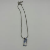 DIOR TROTTER BLUE PLATE NECKLACE