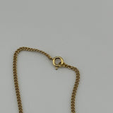 DIOR DOUBLE CD NECKLACE GOLD