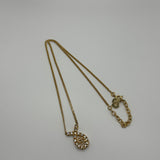 DIOR CRYSTAL KNOT CD NECKLACE
