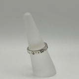 GUCCI GHOST THIN SILVER RING US7 1/4