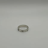 GUCCI GHOST THIN SILVER RING US7 1/4