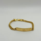 DIOR CD PLATE BRACELET GOLD