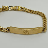 DIOR CD PLATE BRACELET GOLD