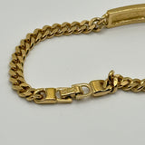 DIOR CD PLATE BRACELET GOLD