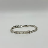 GUCCI GHOST PLATE BRACELET SILVER