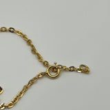 DIOR WORD OVAL LOGO BRACELET GOLD