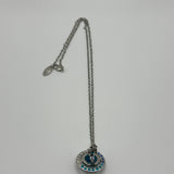 VIVIENNE WESTWOOD BLUE/SILVER ORB NECKLACE