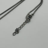 DIOR SPELLOUT SILVER HEART NECKLACE