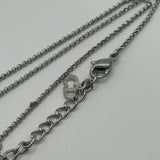 DIOR SILVER CD DICE NECKLACE