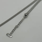 DIOR CRYSTAL WORD LOGO NECKLACE