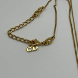 DIOR GOLD COUTURE PLATE NECKLACE