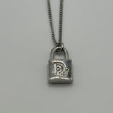 DIOR MINI LOCK PENDANT NECKLACE