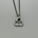 DIOR HEART D PENDANT NECKLACE