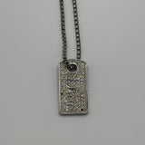 DIOR CRYSTAL PLATE NECKLACE