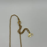 DIOR GOLD DICE NECKLACE