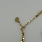 DIOR CD LOGO THICK NECKLACE GOLD