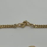 DIOR CD CRYSTAL LETTER LOGO BRACELET GOLD