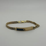 DIOR GOLD/BLACK CD PLATE BRACELET