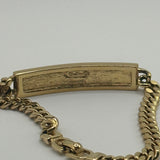 DIOR GOLD/BLACK CD PLATE BRACELET