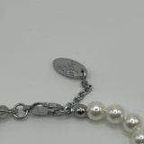 VIVIENNE WESTWOOD SILVER ORB PEARL BRACELET