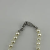 VIVIENNE WESTWOOD SILVER ORB PEARL NECKLACE