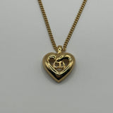 DIOR CD HEART NECKLACE GOLD