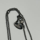 VIVIENNE WESTWOOD BLACK HEART PENDANT NECKLACE