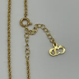 DIOR CYRSTAL CD OVAL NECKLACE GOLD