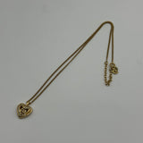 DIOR CD HEART CRYSTAL GOLD NECKLACE
