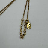 DIOR CD HEART CRYSTAL GOLD NECKLACE