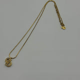 DIOR CRYSTAL CD GOLD NECKLACE