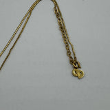 DIOR CRYSTAL CD GOLD NECKLACE